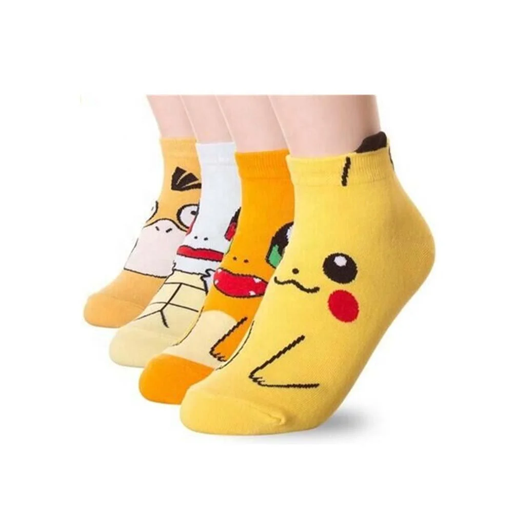 

New fashion popular pokemon go pattern ankle tube socks, Pantone color