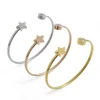 New fashion Stainless steel high quality three for one bracelets different colors bangle cute star bangle