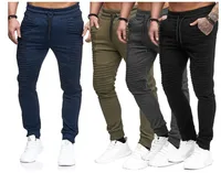 

Men's sports trousers male hip hop stripe design fitness pants men