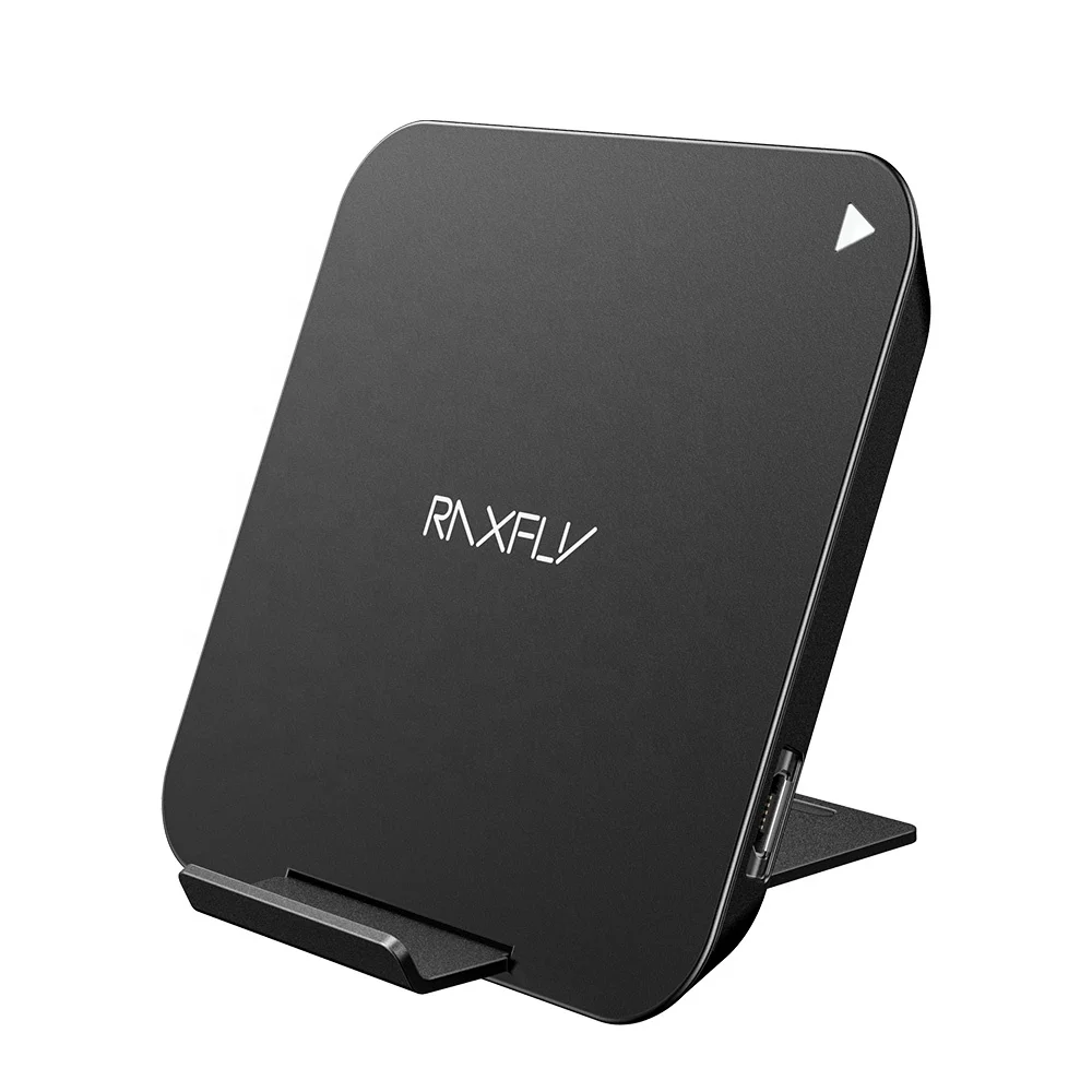 

Great Free Shipping RAXFLY Desktop Mobile Phone Qi 10W Fast Charging 2 In 1 Wireless Charger For iPhone For Samsung