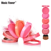 

Original Music Flower 5 layers Blush Palette Compact Makeup Set Smooth Cheek Contour Waterproof Longwear Matte Blusher