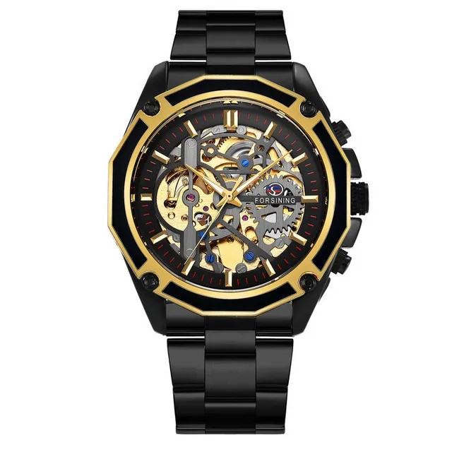 

Top Winner Brand 1030 Men Unique Design Full Automatic Hollow-out Dial Full Stainless Steel Material Mechanical Wrist Watch