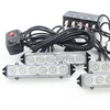 One for four 6led warning lights 6LED 6D car grille light Flashing medium light