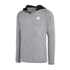 Fashion Grey and Orange Hoodie Bodybuilding Dry-fit Mens Button Up Polyester Lightweight Hoodies