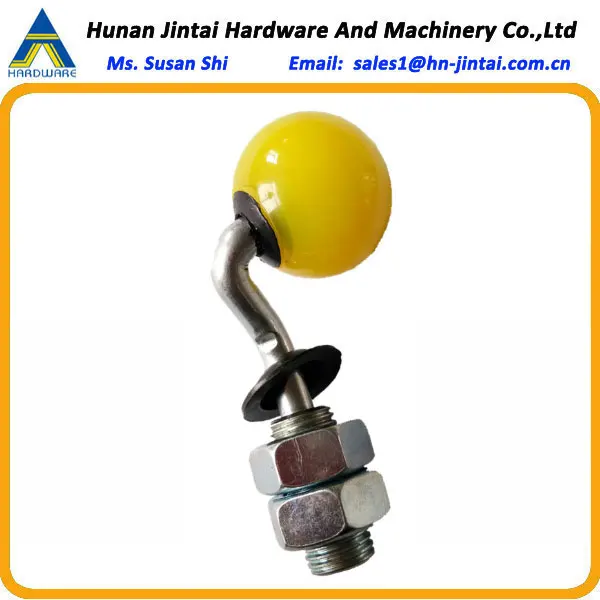 
Metal galvanized or stainless steel thread screw nut with rubber or polyurethane ball castor roller wheel 