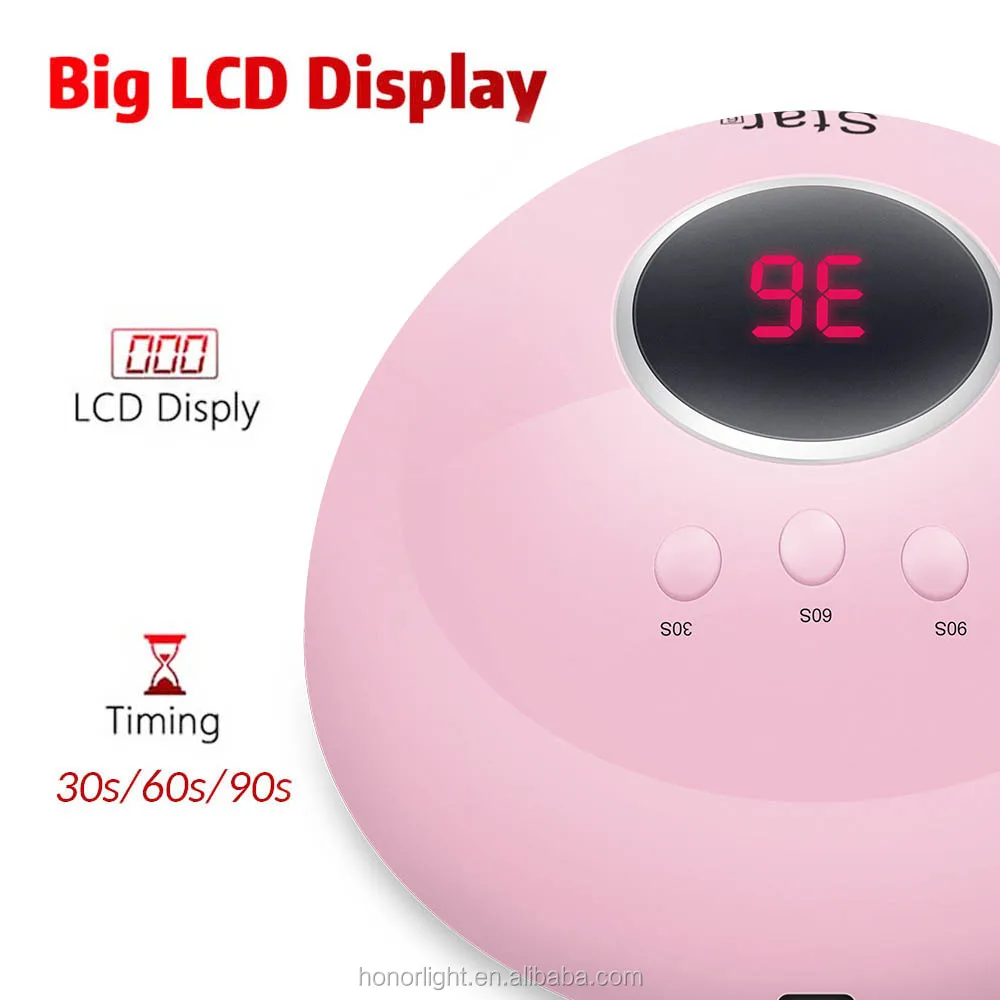 
new product uv led lamp with timer nail gel lamps 24W sun uv lamp lights digital nail art machine nail polish gel dryer 