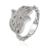 14330 Xuping lucky Hamsa hand shaped ring, white gold ring price in pakistan