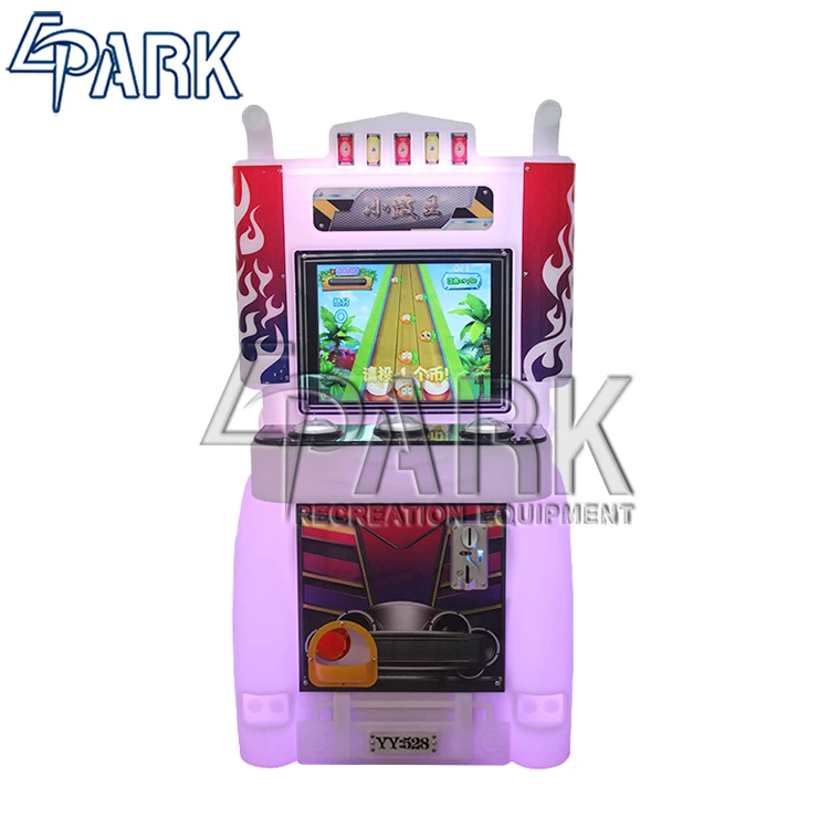 

Theme park hot popular kids driving car games with steering wheel arcade game machine