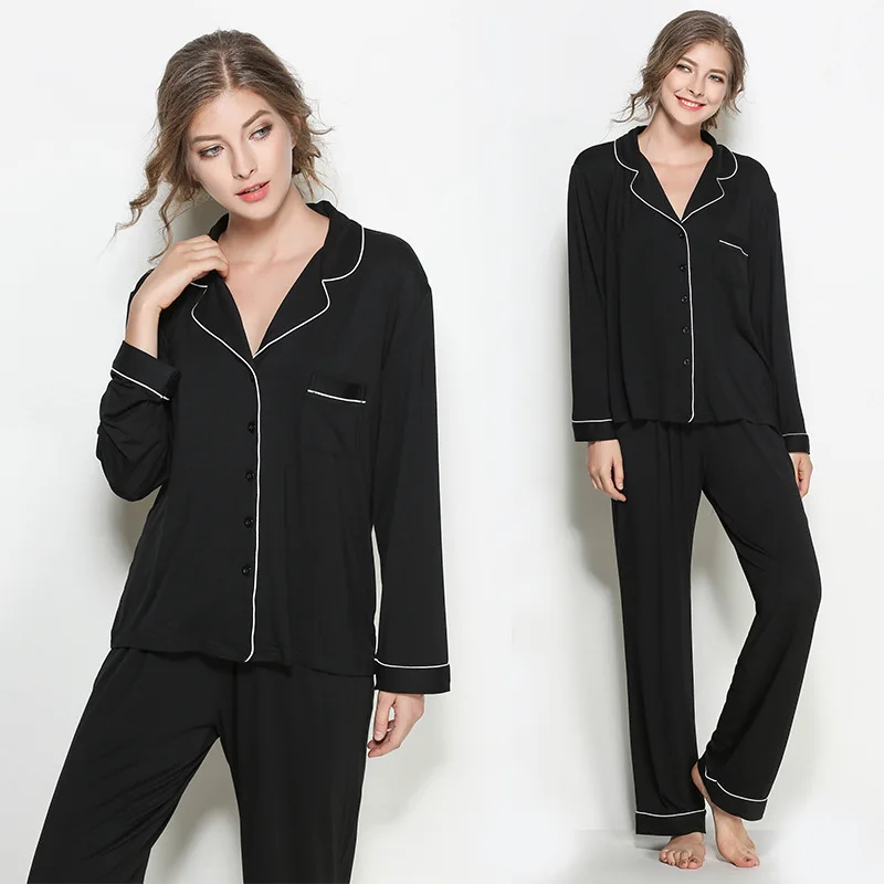 

Soft Womens Pajama Sets Long Sleeve Modal Pajamas for Women Sleepwear Long Sleeve Sleepwear Soft Pj Set, Required