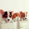 Resin switch stickers protective cover bedroom dog socket set decorative wall stickers switch sets animal 3D stereo sticker