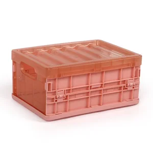 Image of Wholesale durable multi purpose stackable plastic car foldable storage box