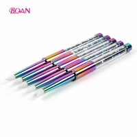 

2019 BQAN Gradient Metal Handle Diamond Nail Silicone Brush Nail Polish Brush