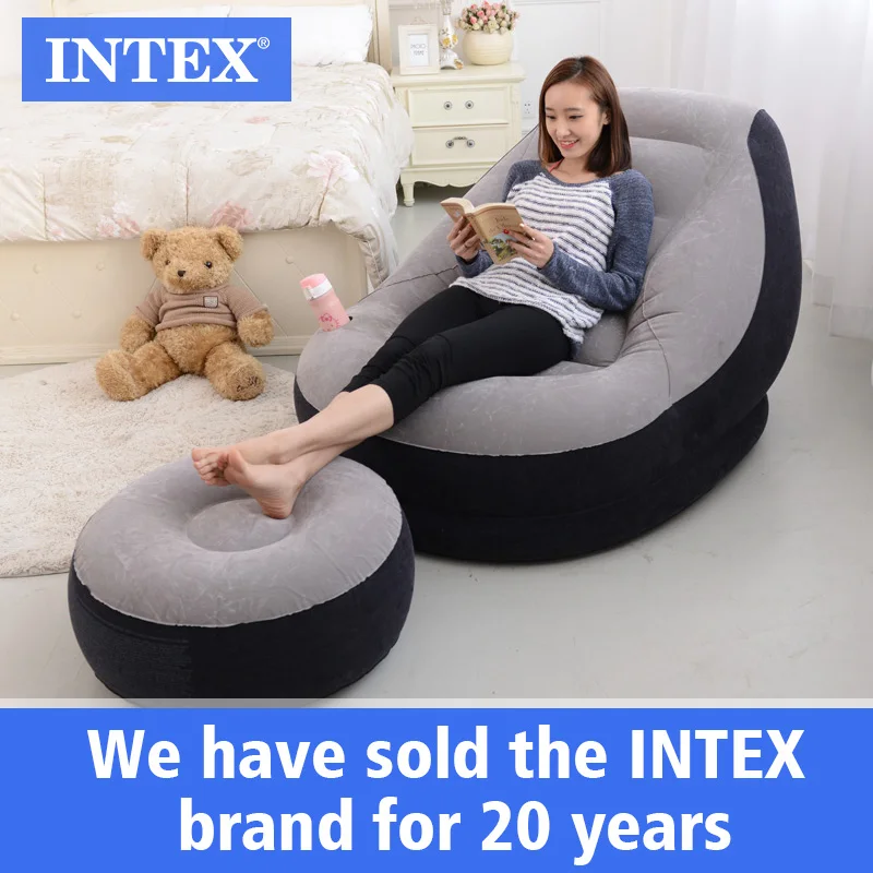 
intex 68564 ultra lounge inflatable sofa inflatable chair with ottoman 