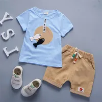 

Hot sale baby boy summer clothes 2 pieces sets bulk wholesale kids clothing