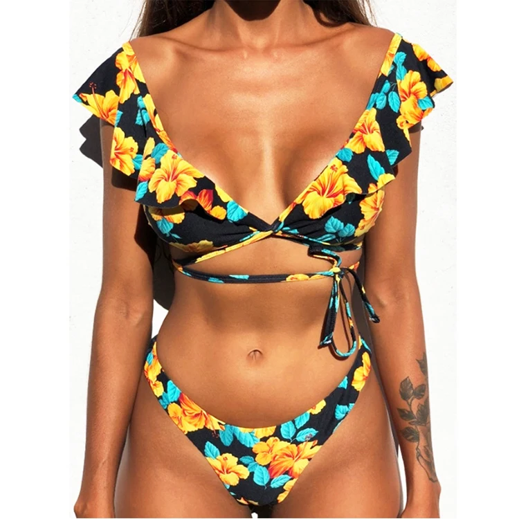 

Fashionable top sale bikini ladies sexy swimwear set