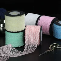 

Multi Colors Custom Gift Decorative Packing Roll Package Lace Ribbon For Crafts