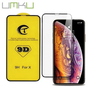 9H 9D full cover tempered glass film for iphone xr xs max screen protector