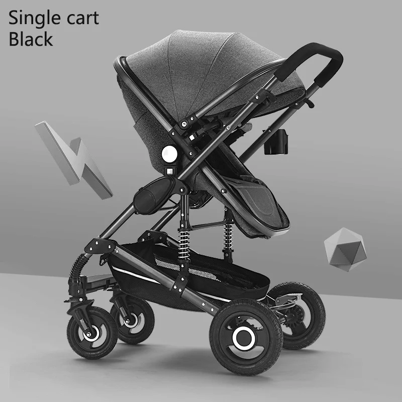 

High Landscape Buggies Against The Explosion-proof Baby Cart Sitting Lying Flat Folding baby stroller 3-in-1, Customized