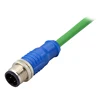 M12 right angle d coding cable quick connector power