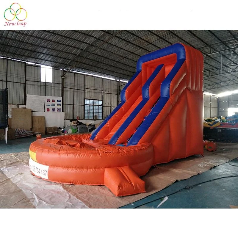 

High Quality Inflatable Bouncer Water Slide,Inflatable Slides with Small Water Pool for Adult and Children, Orange or customized color