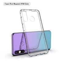 

dorpshipping air cushion crystal clear soft TPU mobile phone case for huawei P30 LITE