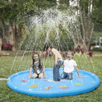 water sprinkler play mat