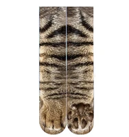 

Funny 3D Print Animal Paw Long Socks Cat Dog Tiger Bear Horse Zebra Pig Duck Cheetah Gorilla Eagle Crocodile Paw 3D Printed Sock