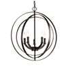 RETRO INDOOR LIGHTING ROB HOME DECORATION METAL ROUND HANGING LAMP INDUSTRIAL E12 E14 CANDLE RESTAURANT PENDANT LIGHTS
