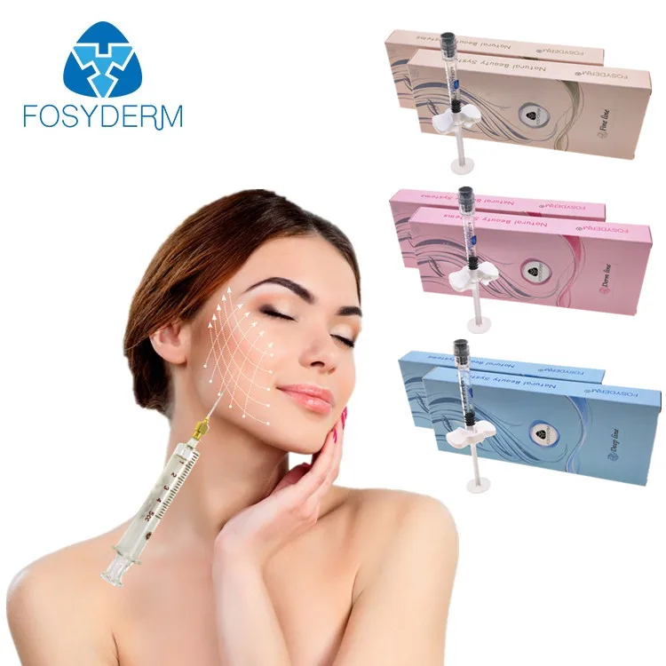 

2ml Fine Line Hurtless Injectable Hyaluronic Acid HA Dermal Filler, Transparent