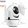 TUYA APP with 720P wifi ptz video baby monitors two way audio sd card motion detection camera