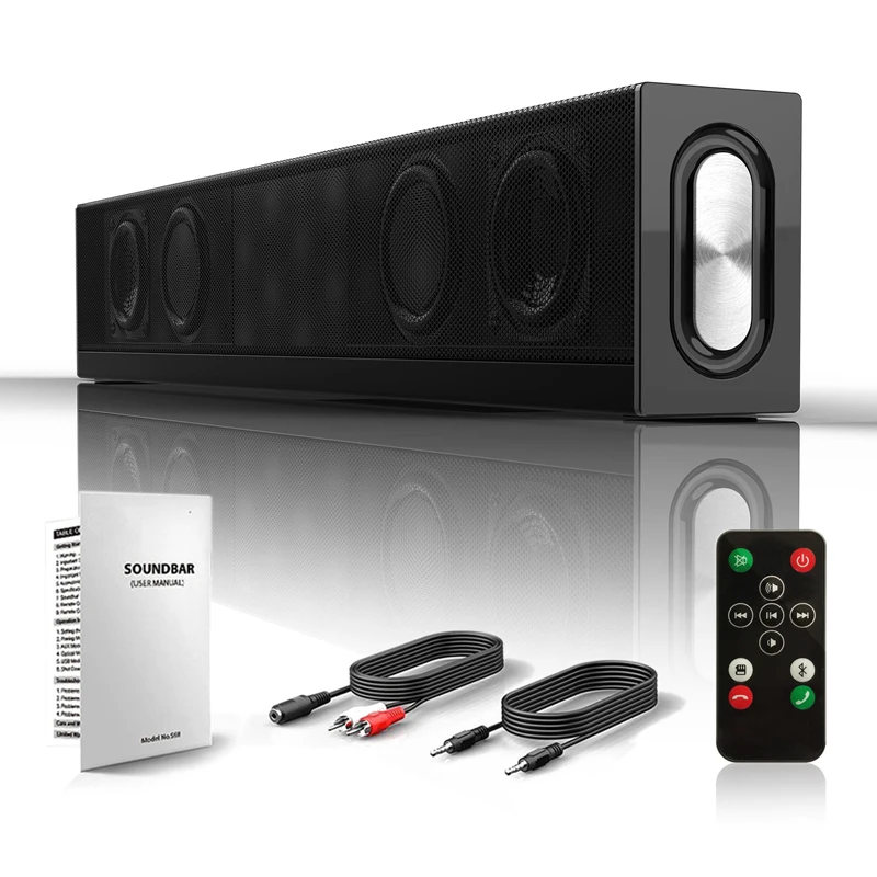 computer soundbar with subwoofer