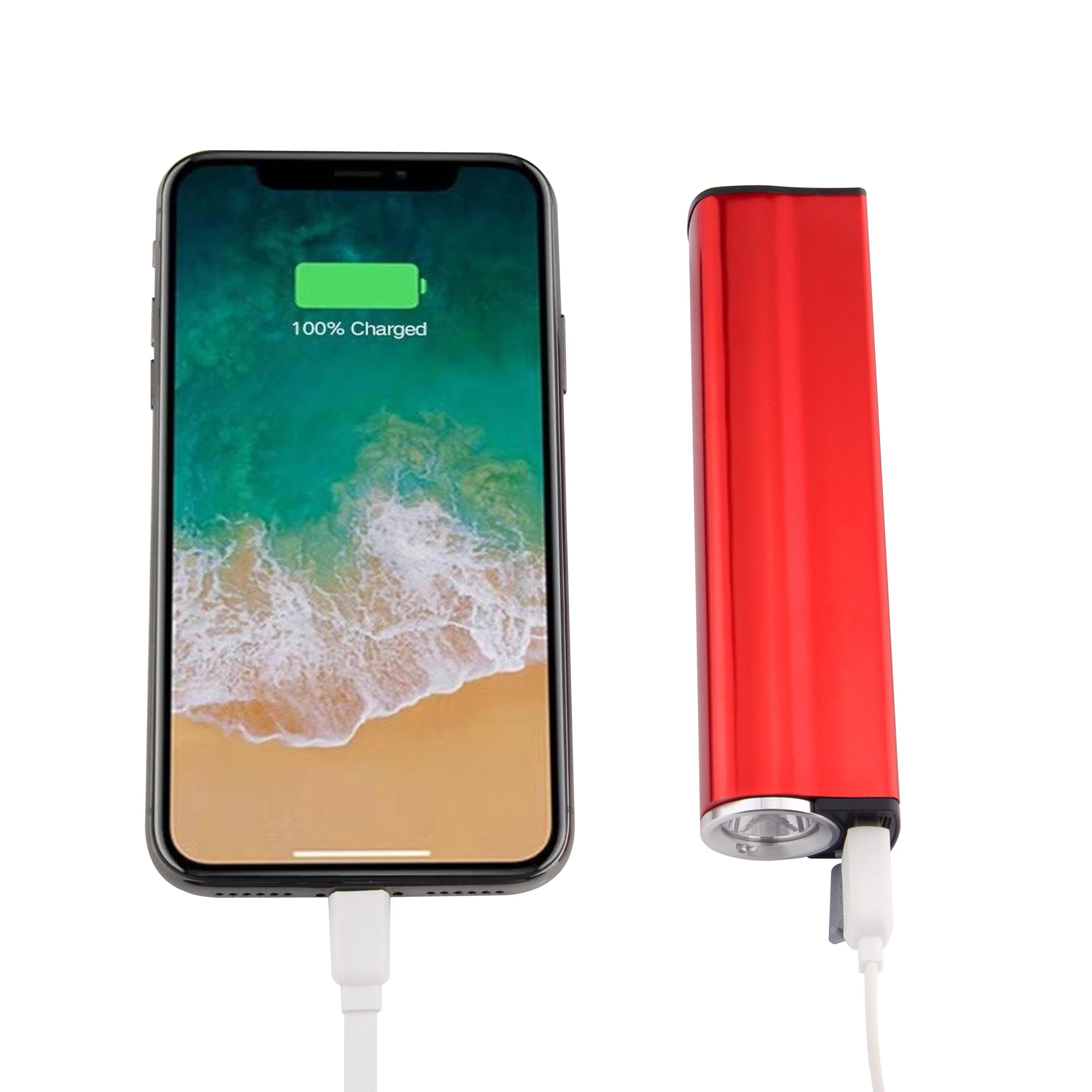 
2019 new outdoor camping light safety lady self defense portable led flashlight powerbank personal sound alarm for lady 