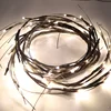 LED lighted twig garland warm white decor. lighted willow vine branches brown wrapped crafts