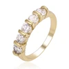14257 Xuping hot sale 14k gold white diamond drill bit engagement ring for women