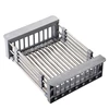 Adjustable Over the Sink Colander Dry Rack Pro Kitchen Sink Dish Drainer Rack Collapsible Over Sink Dish Drainer Color Option