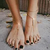 1pcs Fashion Crystal Foot Chain Barefoot Sandal Beach Wedding Bridal Foot Anklet Metal Chain Anklet