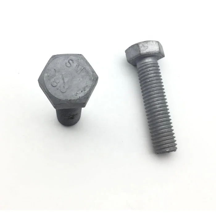 
Factory Cheap Price Hot Dipped Galvanized HDG Carbon Steel Hex Head Bolt 