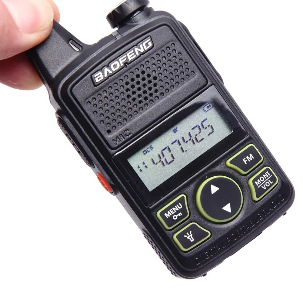 

Baofeng walkie talkie Mini handy talky ham radio china am fm radio kids walkie talkie with texting BF-T1, Black walkie talkie