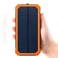 

2019 new High Capacity slim polymer outdoor portable solar power bank dual usb 20000mah Power Pack Charger