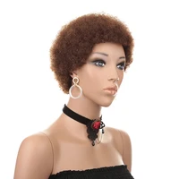 

Wholesale Short Afro Kinky Curly Wig 100% Human Hair Kinky Curly Wigs For Black Women