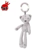 High Quality Newborn Baby Jewelry Cute Bear Bed Chimes Hanging Jewelry for Baby Wholesale plush bear