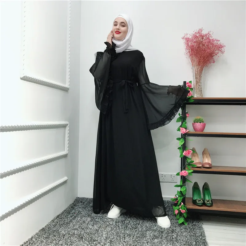 

Maxi Dresses Chiffon Muslim, Black,nude,brown,dusty pink