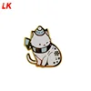 manufacturers wholesale cat enamel pins / Custom cheap enamel lapel pins