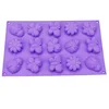 15 holes Flowers insects silicone mold for DIY baking