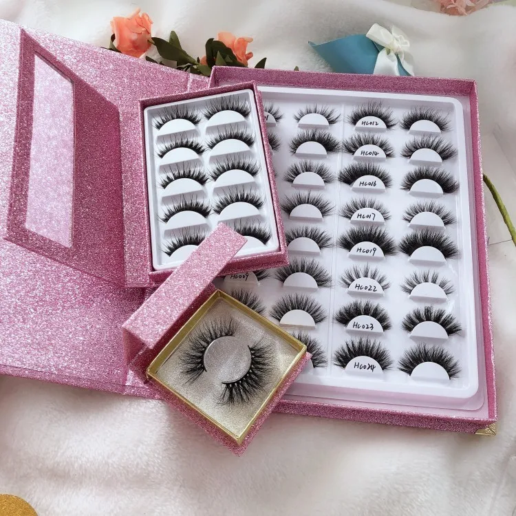 Custom Create Your Own Eyelash Packaging Book Human Hair Boxes Design For 25mm Eye Lashes