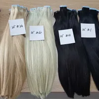 

Double drawn Invisible tape hair extension blonde European russian human hair 100% human remy tape in PU skin weft tape hair