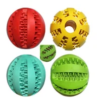 

Eco Friendly Pet Dog TPR Rubber Bite Resistant Teeth Cleaning Chew Dog Toy Ball