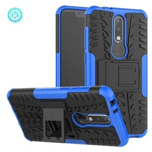 Roiskin Dazzle dual layer tpu case for Nokia 5.1 plus / X5 back cover with stand