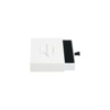 Custom Logo Printing Sliding Drawer Style White Paperboard Packaging Microfibre Insert Brooches Earring Ring Bracelet Gift Box