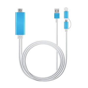 Uper 3 1 HDMI Adapter Cable USB C Lightning & Micro USB